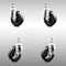 Service Caster 4 Inch 316SS Soft Rubber Wheel Swivel 12mm Threaded Stem Caster Brakes, 2PK SCC-SS316TS20S414-SRS-M1215-2-TLB-2 - alternate 1